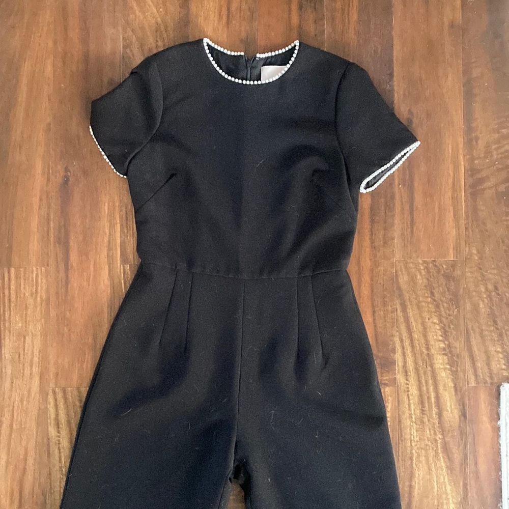 Beaded Black Jumpsuit